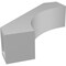Ekena Millwork 3-in. W x 10-in. D x 10-in. H Westlake Architectural Grade PVC Knee Brace BRCP03X10X10WTL - alternate 6